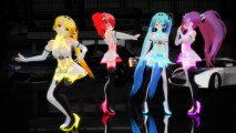 [MMD] Poker Face - Arisa, Neru, Teto & Miku, Love Gears Racing 2012 [HD] 1080p(720p_H.264-AAC)