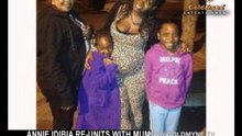 Annie Idibia reunites with Mum in US