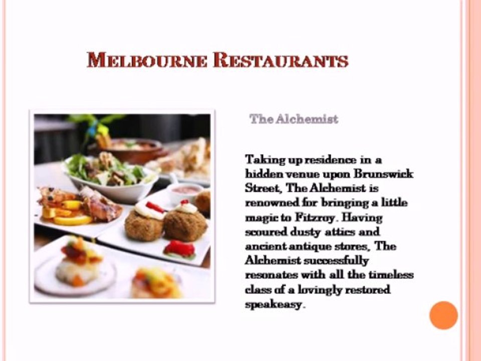 Best Restaurants in melbourne