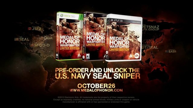 Medal of Honor Warfighter E3 2012 Multiplayer Gameplay Trailer