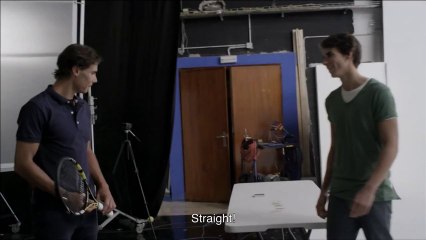 Incredible Rafa Nadal trick shot on PokerStars shoot