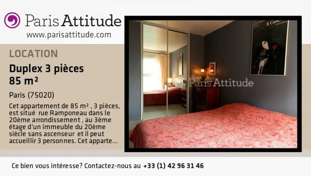 Duplex 2 Chambres à louer - Belleville, Paris - Ref. 8165