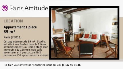Appartement Studio à louer - Voltaire, Paris - Ref. 8664