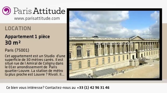 Appartement Studio à louer - Louvre, Paris - Ref. 2281