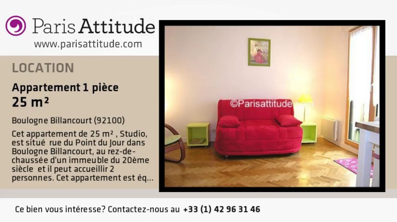 Appartement Studio à louer - Boulogne Billancourt, Boulogne Billancourt - Ref. 6041
