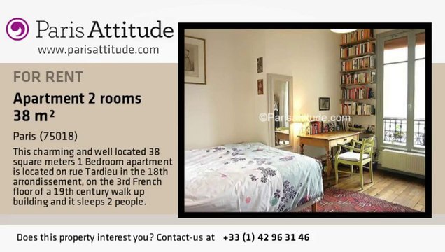 1 Bedroom Apartment for rent - Sacré Cœur, Paris - Ref. 5146