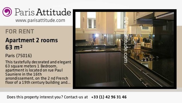 1 Bedroom Apartment for rent - La Muette, Paris - Ref. 7585