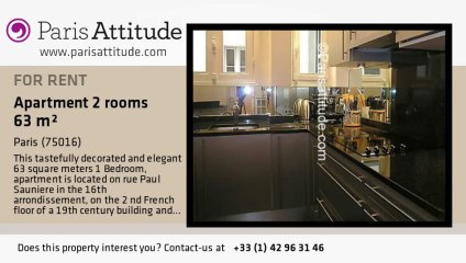 1 Bedroom Apartment for rent - La Muette, Paris - Ref. 7585