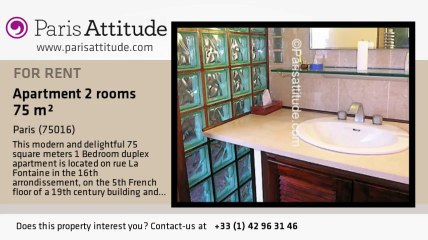 1 Bedroom Loft for rent - Jasmin, Paris - Ref. 2749