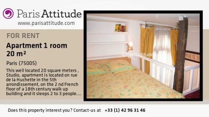Studio Duplex for rent - Quartier Latin/St Michel, Paris - Ref. 312