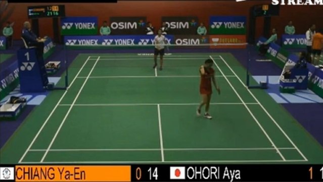 Yonex Sunrise Hong Kong Open 2013:Aya Ohori VS Ya-En CHIANG Set2