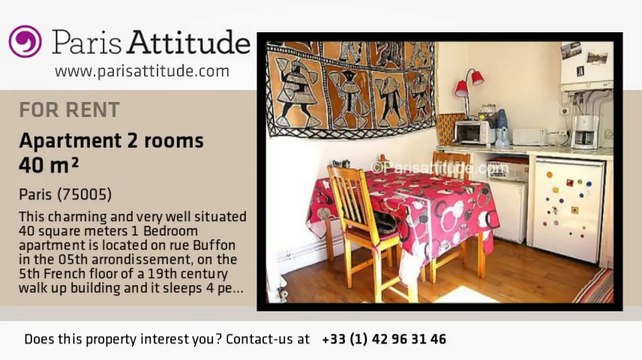 1 Bedroom Apartment for rent - Jardin des Plantes, Paris - Ref. 4375