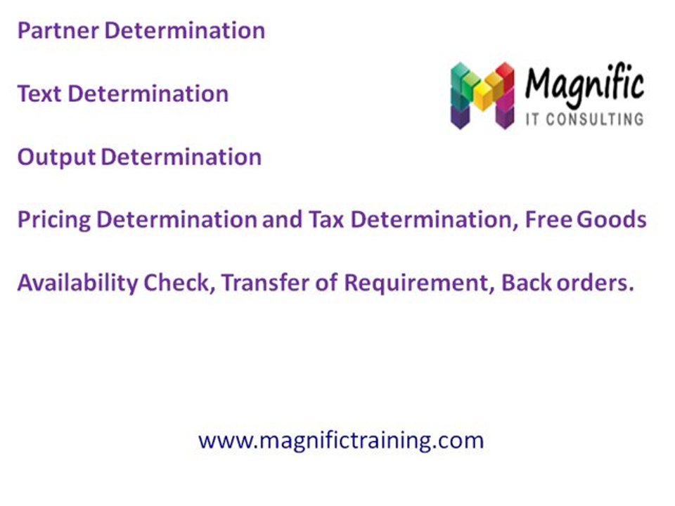 SAP SD(sales and distribution) ONLINE TRAINING MATERIAL