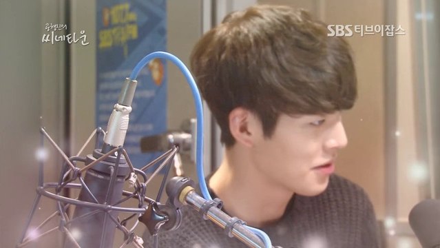 131114 Behind the Scenes Kim Woo Bin @ SBS Power FM Cinetown