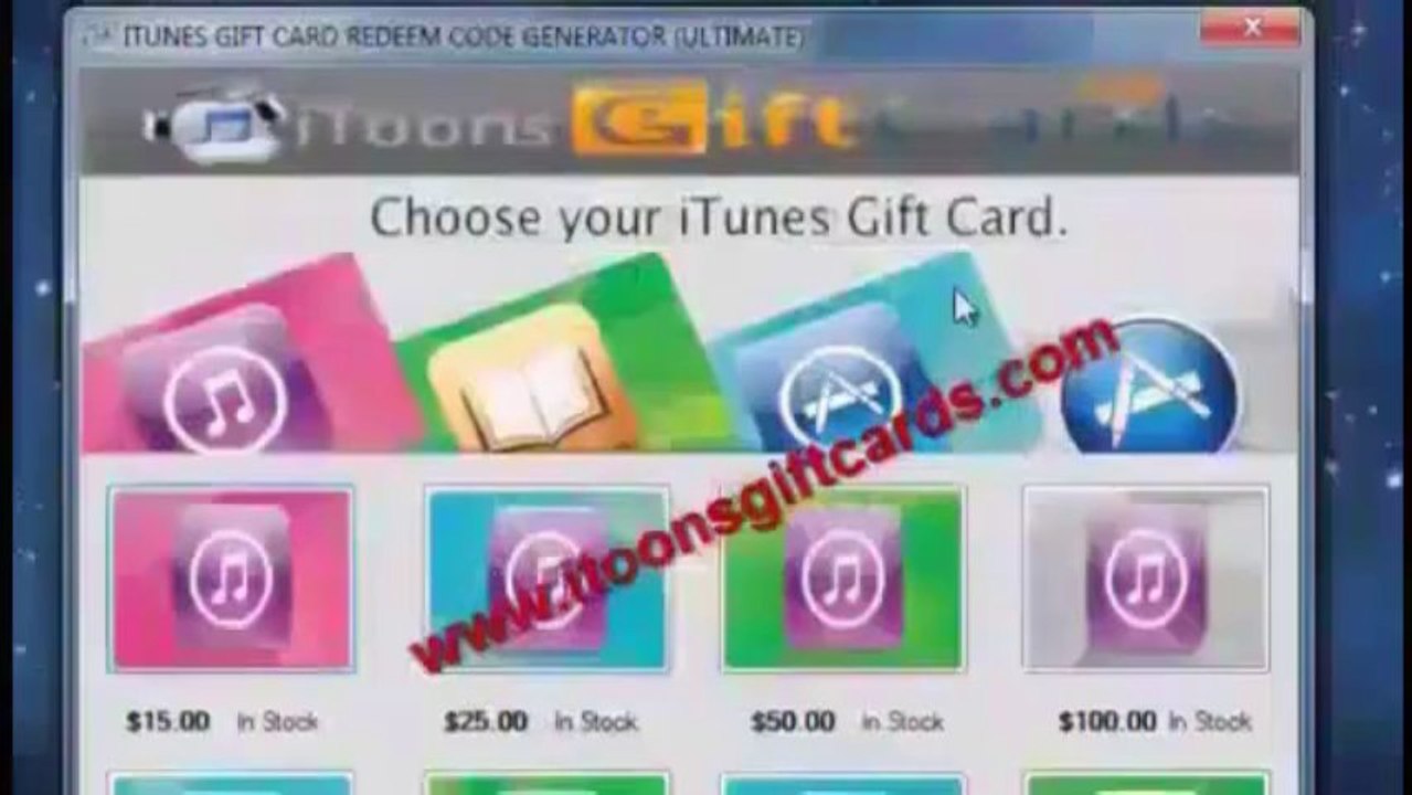 NO SURVEYS iTunes Gift Card Generator NO SURVEYS