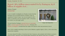 8.5 TRILLION unaccounted for by Pentagon