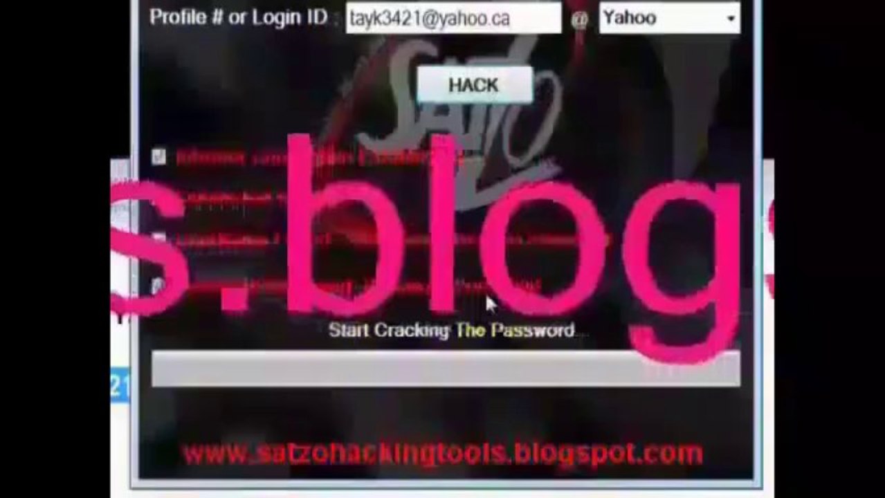 yahoo email password hack