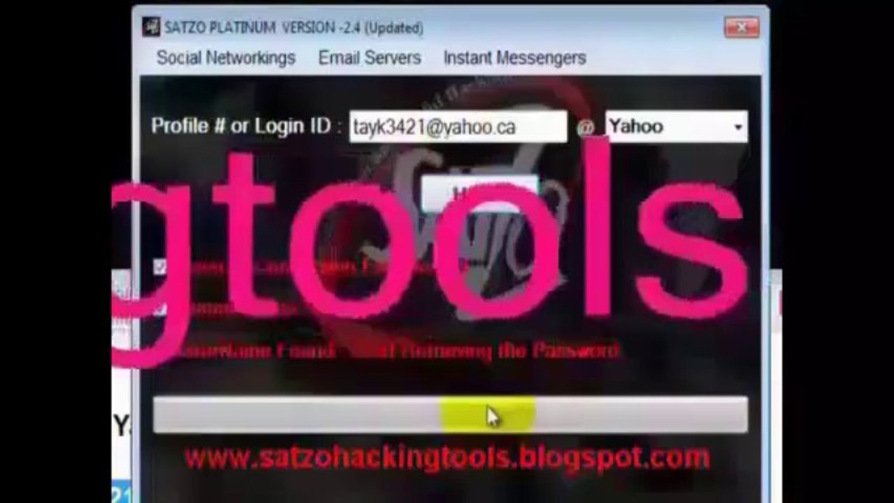 Video how to hack online yahoo messenger password finder 2013 new version free hack