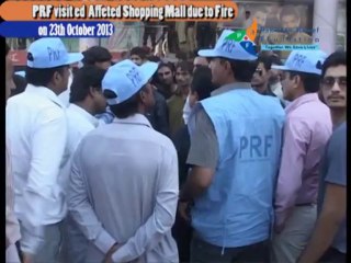 PRF team visited Fire affected Shopping