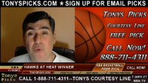 Miami Heat vs. Atlanta Hawks Pick Prediction NBA Pro Basketball Odds