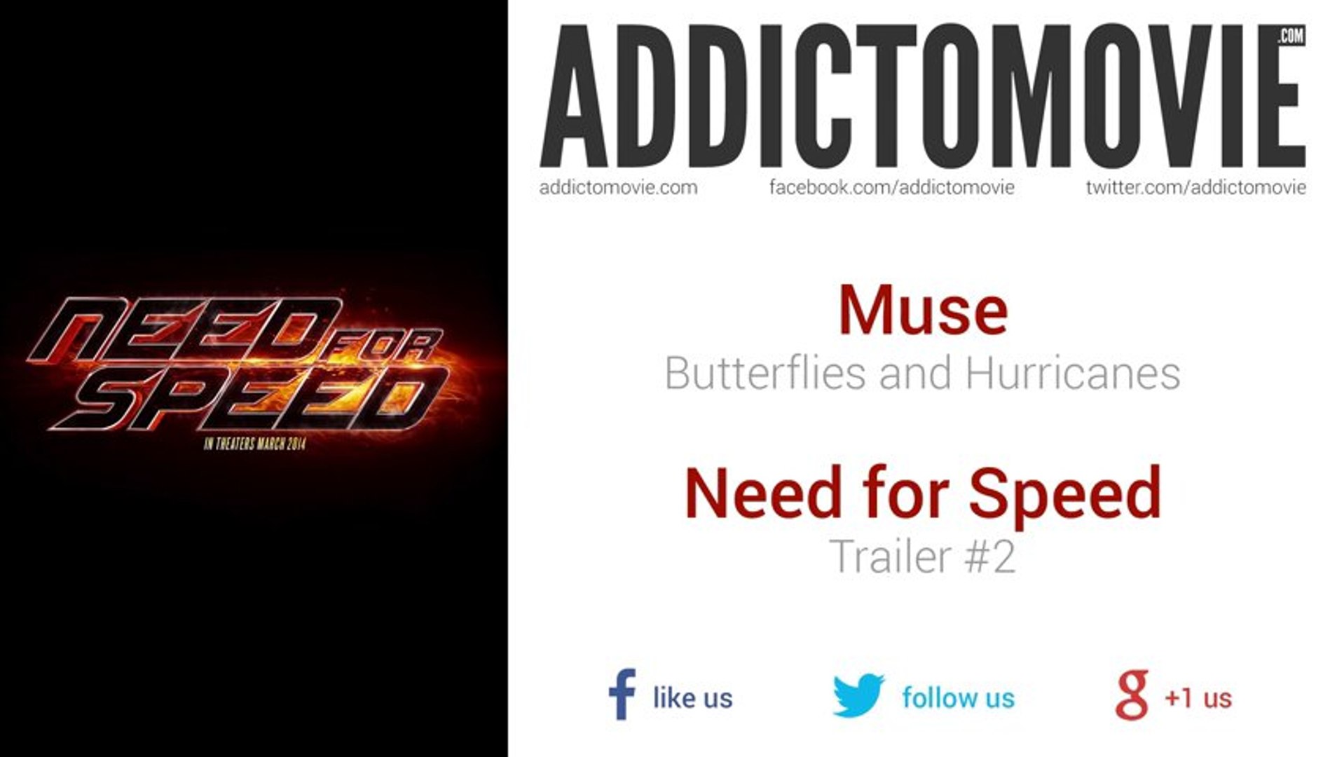 Need for Speed - Trailer #2 Music #1 (Muse - Butterflies and Hurricanes) -  video Dailymotion