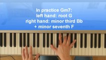 Excerpt of lesson 15 from the Chordpiano-Workshop - Minor chords with minor seventh