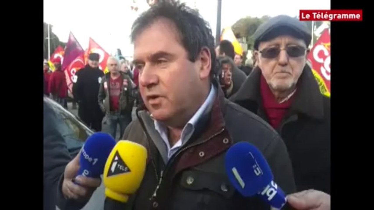 Troadec à Morlaix. "Un seul mot d'ordre : l'emploi en Bretagne"