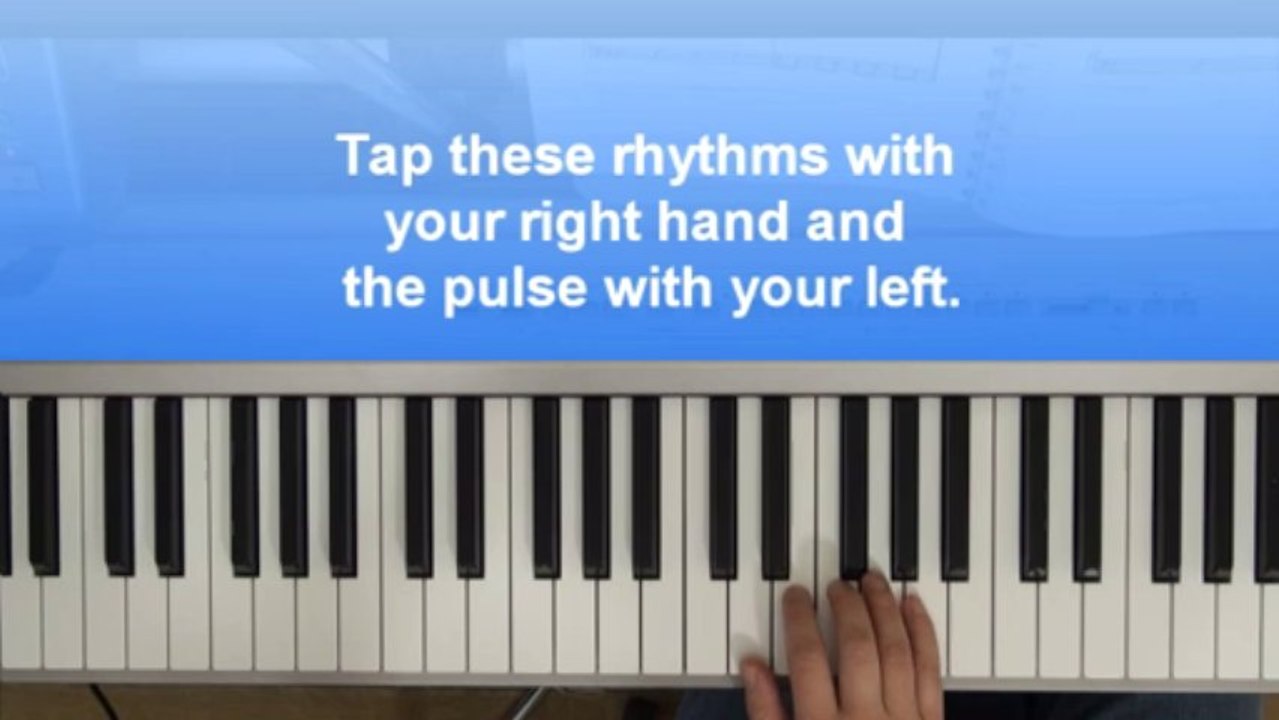 Excerpt of lesson 4 from the Chordpiano-Workshop - Train yourself about rhythms