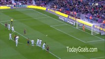 Andres Iniesta Goal Barcelona 1-0 Granada - TodayGoals.com