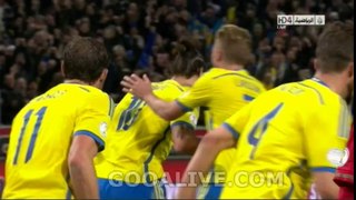 Zlatan Ibrahimovic Amazing Goal Portugal Vs Sweden 1-2 Gooalive.com ~ 19/11/2013
