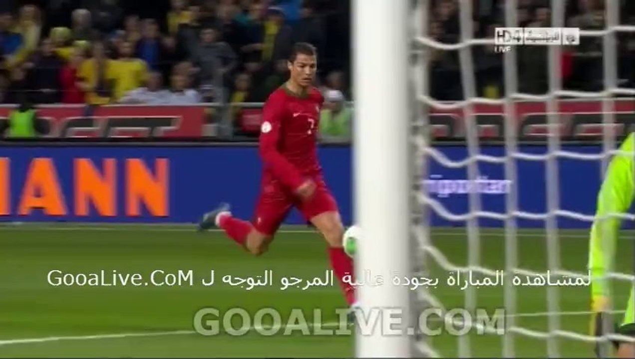 Cristiano Ronaldo Amazing Goal Portugal Vs Sweden 2-2 Gooalive.com ~ 19/11/2013