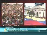 Diosdado Cabello encabeza marcha a Miraflores para entregar Ley Habilitante al presidente Maduro
