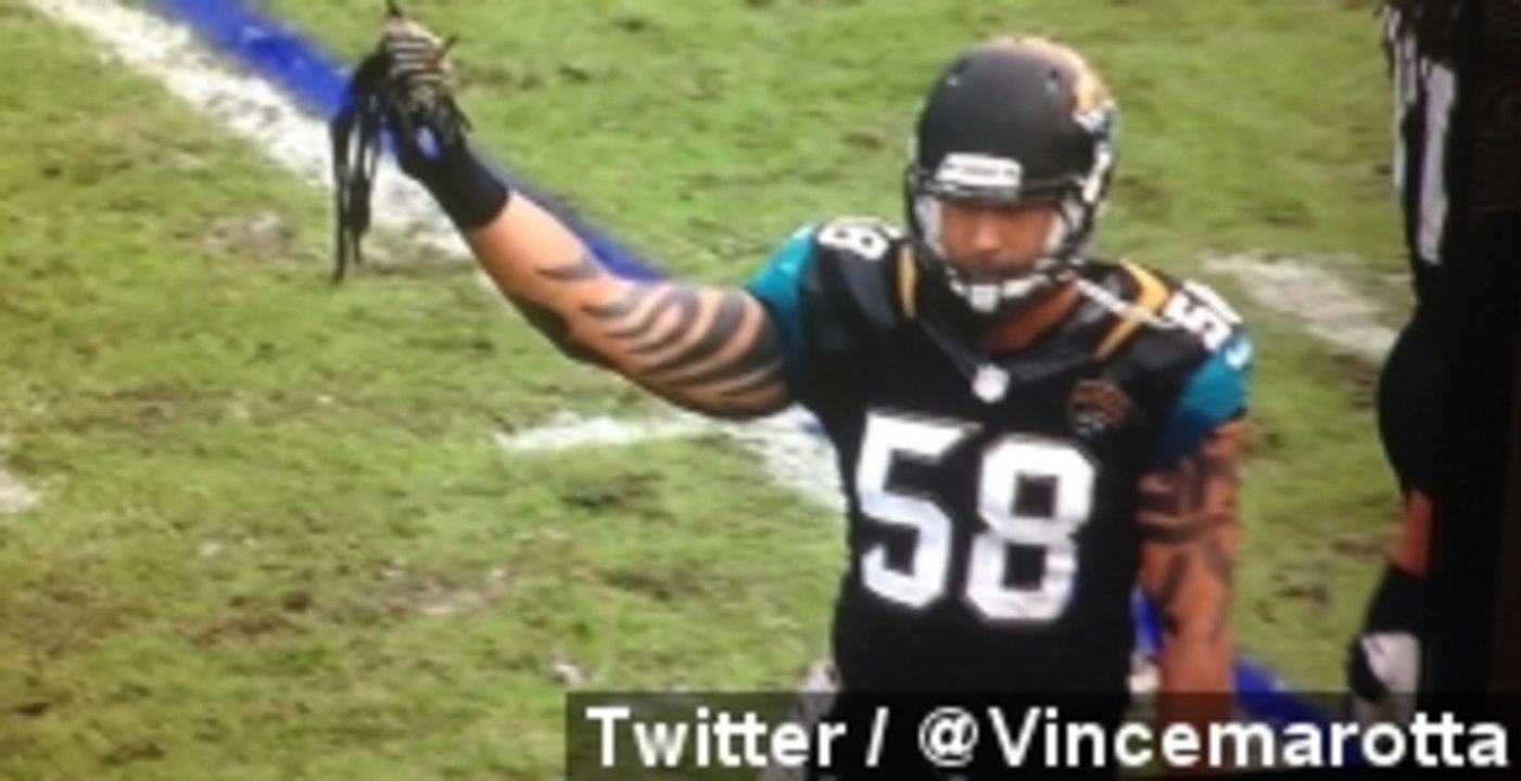 Jason Babin Tears Off Andre Ellington's Dreads During Game
