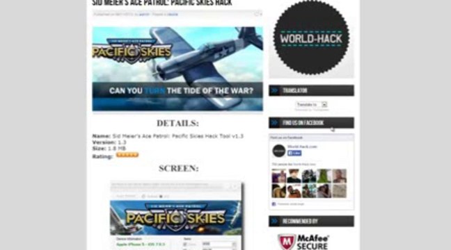 Sid Meier's Ace Patrol Pacific Skies Hack ™ Pirater [Link In Description] [iOS and Android]