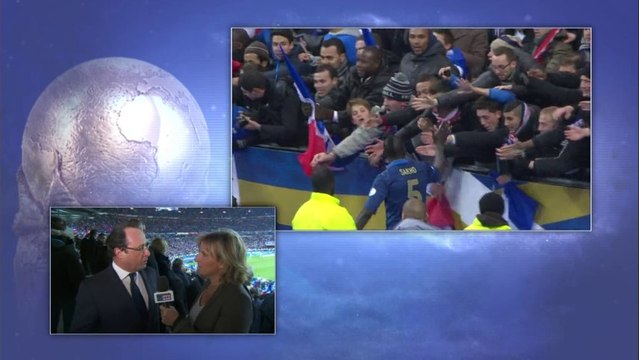 François Hollande salue les Bleus