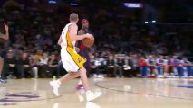 Massive off-the-backboard alley-oop dunk by the Lakers