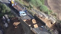 Nuoro - Crolla ponte a Dorgali, muore poliziotto (19.11.13)