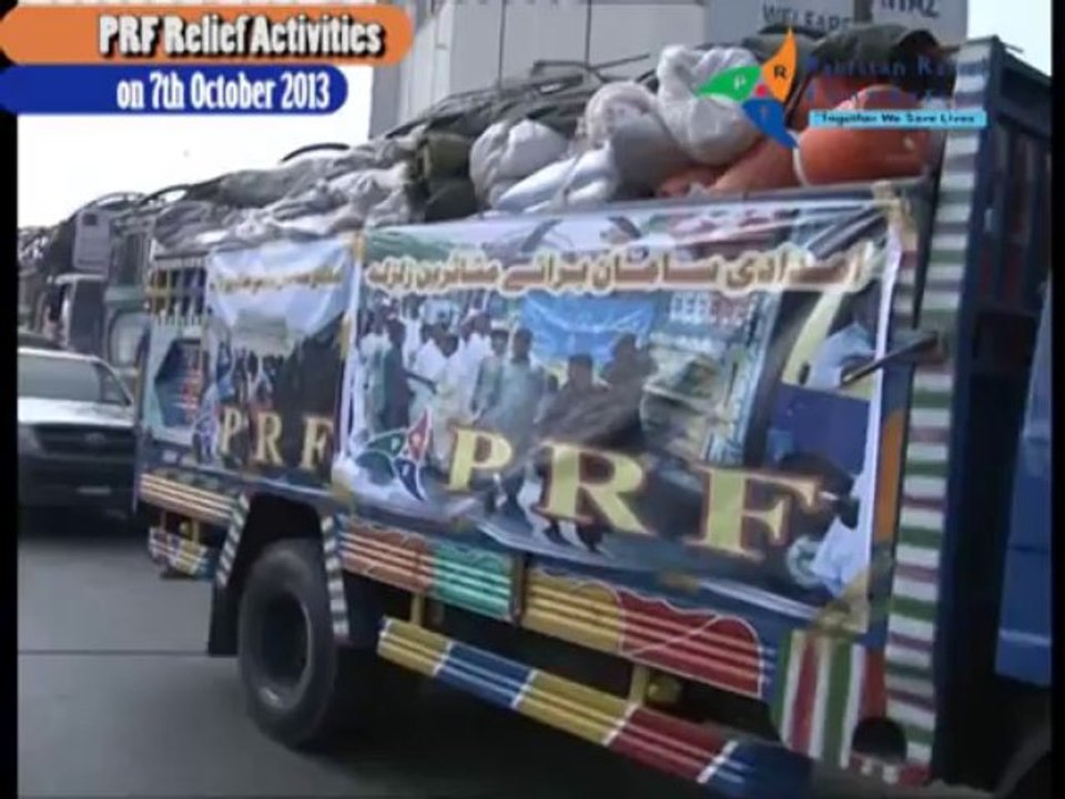 PRF Relief Activities in Earthquake affected area of Baluchistan on  7th oct 2013.