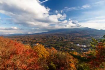 timelapse　紅葉と富士山　紅葉台
