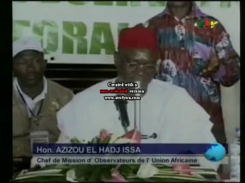 Conférence de presse du député béninois EL HADJ AZIZOU Issa, Chef de la Mission d'observateurs de l'Union Africaine au Caméroun