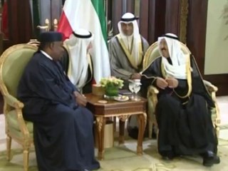 Audience entre le Président gabonais et l'émir du Koweit - 3ème sommet afro-arabe