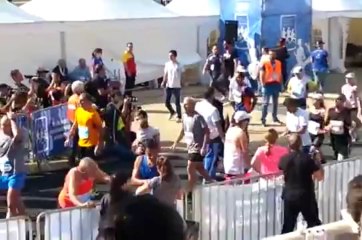 Batman Finishes the Athens Classic Marathon