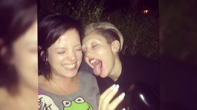 Lily Allen Hangs Out with Miley Cyrus Stateside