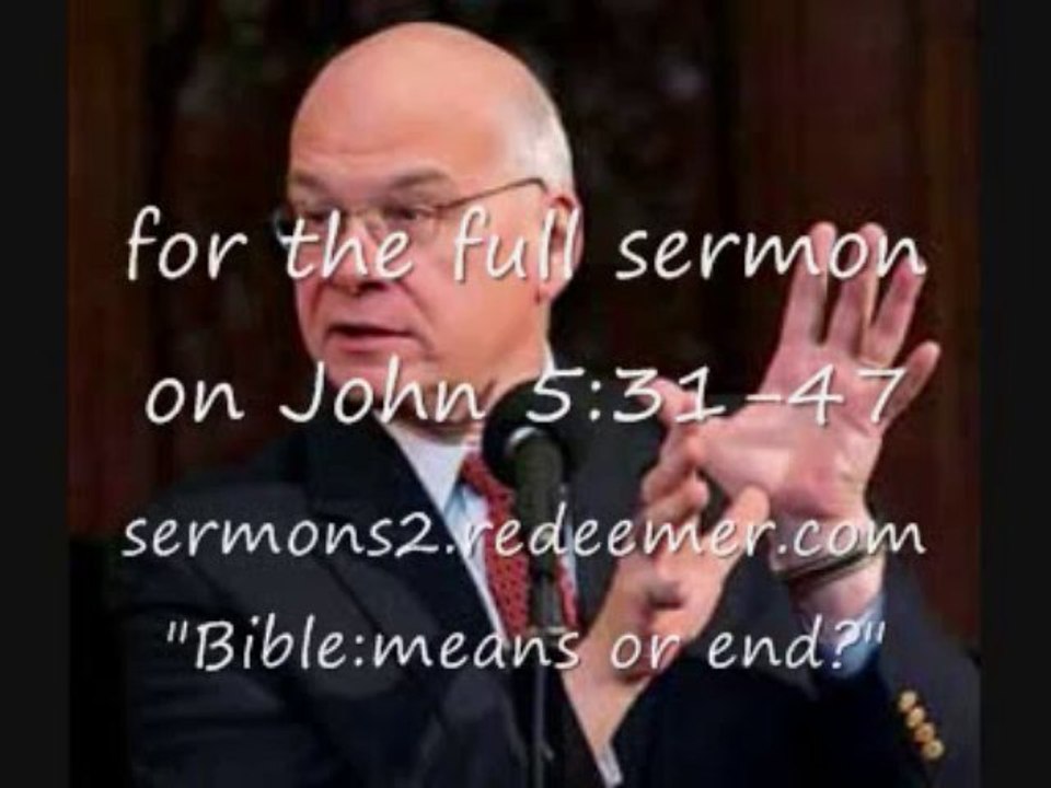 The OT is all about JESUS! Tim Keller