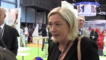 Philippe Eymery avec Marine Le Pen à Batimat