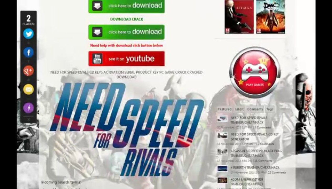 Need for speed rivals cd key and crack download