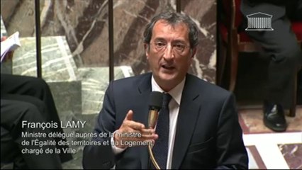 F. Lamy répond à la QAG de J-P. Mallé au sujet du projet de loi ville