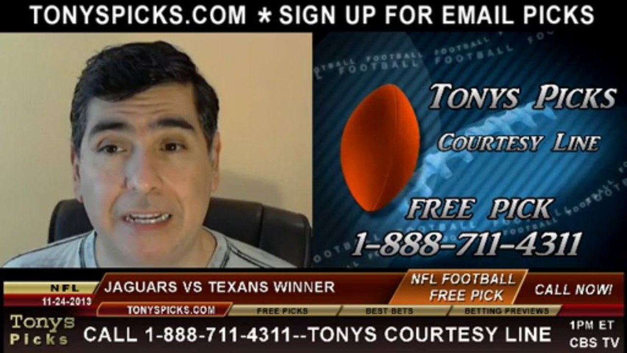 Houston Texans vs. Jacksonville Jaguars Pick Prediction NFL Odds