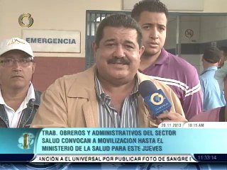 Sindicalista del sector salud convocan a una marcha este jueves