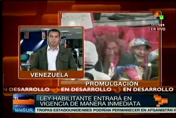 Entra en vigencia la Ley Habilitante en Venezuela